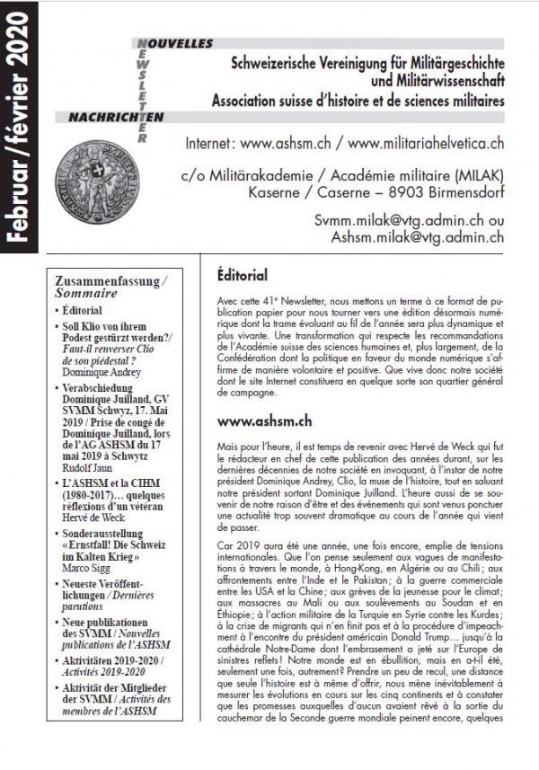 Newsletter - 41, Février 2020